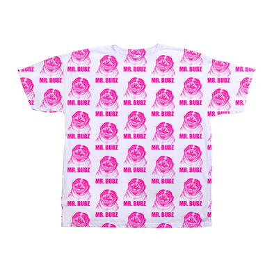 Mr. Bubz Sketch All Over Unisex Shirt (Pink)