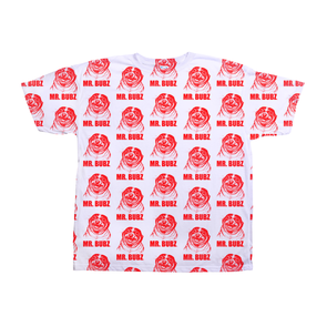 Mr. Bubz Sketch All Over Unisex Shirt (Red)